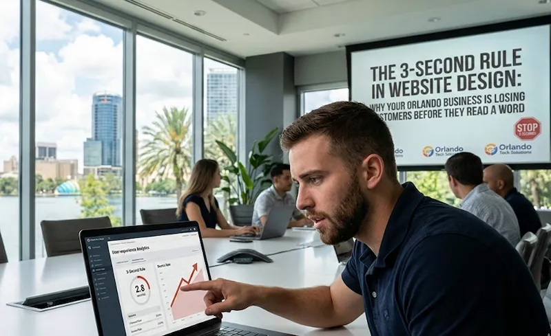 The 3-Second Rule in Website Design: Why Your Orlando Business Is Losing Customers Before They Read