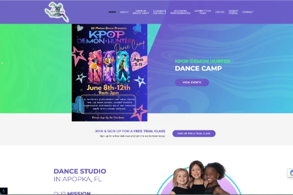 3D Motion Dance Center SEO results
