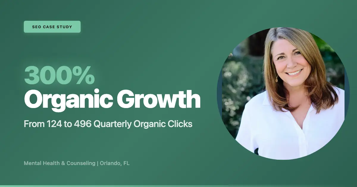 Evolve Counseling and Wellness website redesign and SEO results