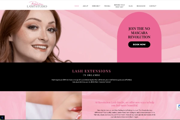 Revolution Lash Studio SEO results
