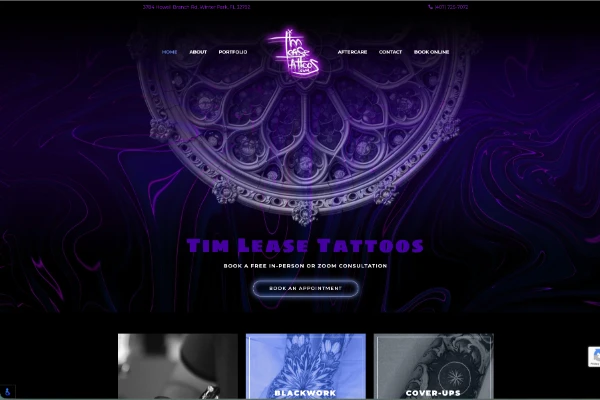 Tim Lease Custom Tattoos SEO results