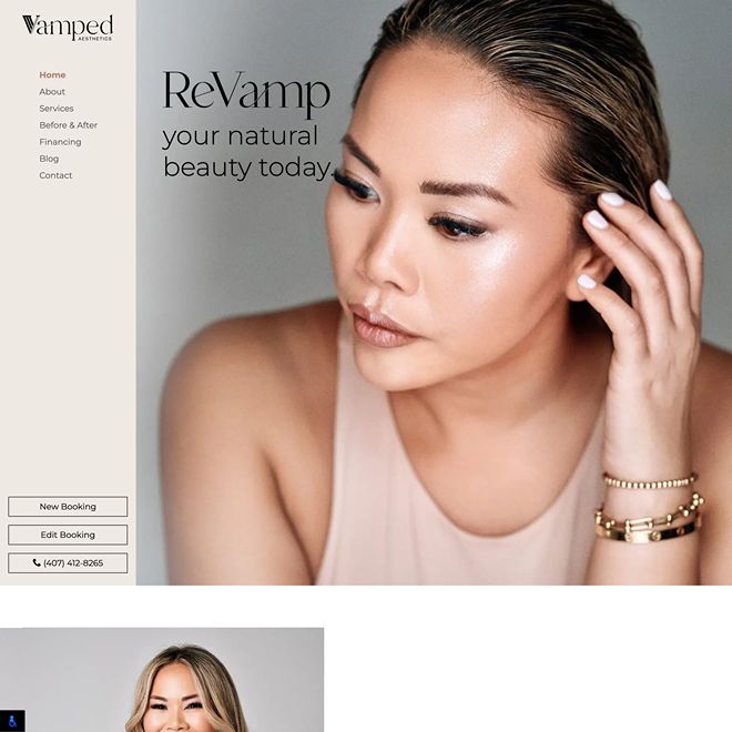 Website & Marketing for Vamped Aesthetics