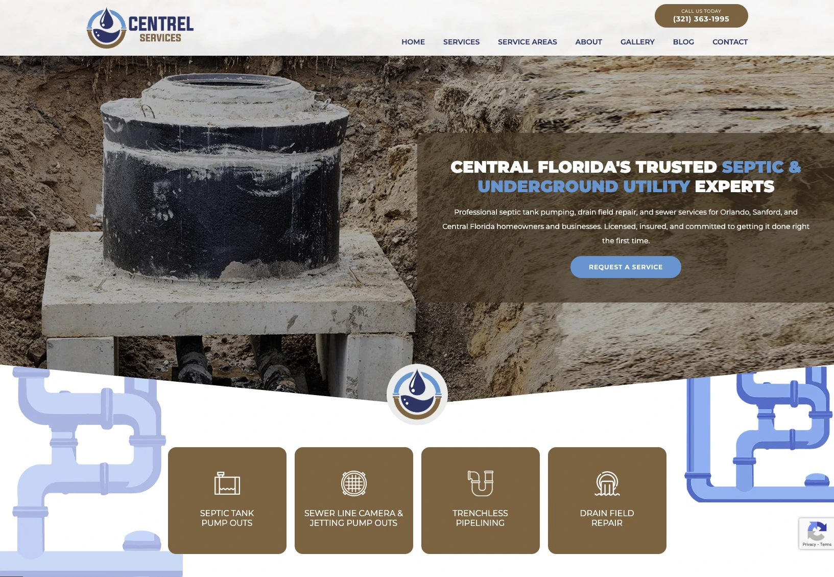 Centrel Services website