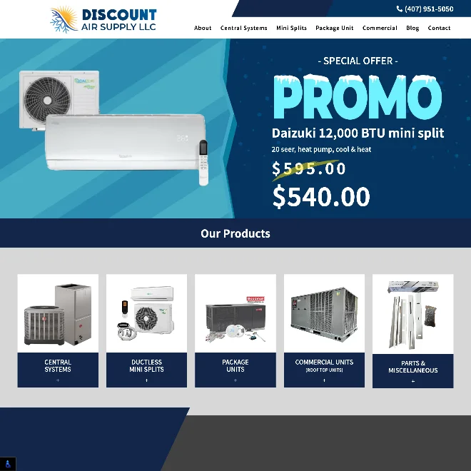 Discount Air Supply website