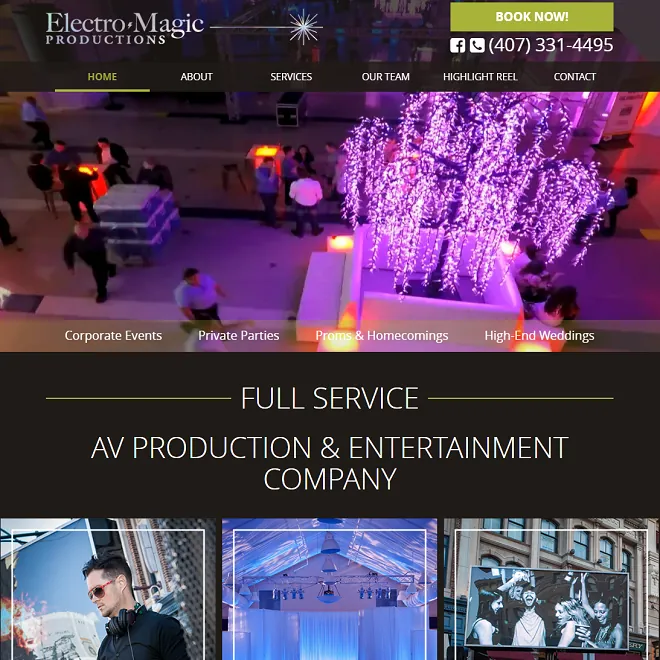 Electro Magic website