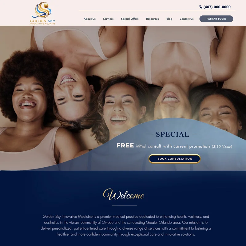 Website for Golden Sky Innovative Medicine