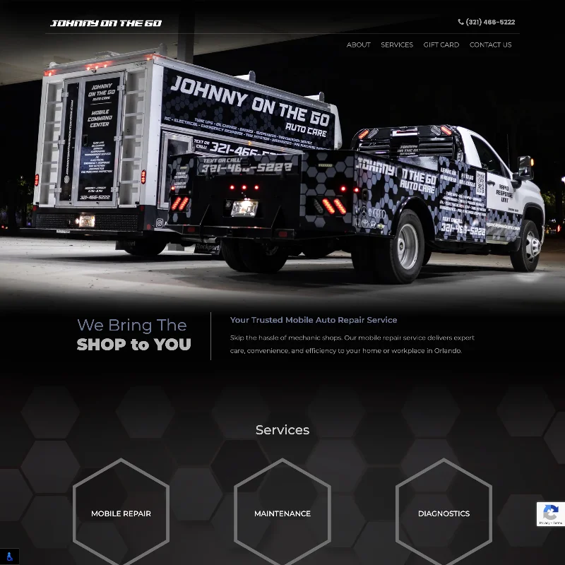 Website for Johnny on the Go LLC
