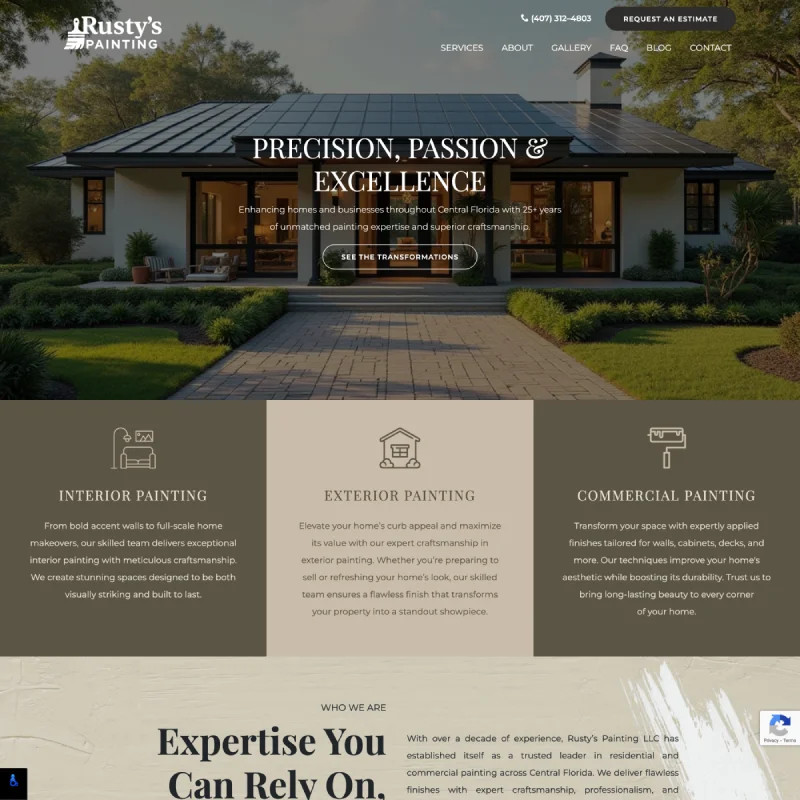 Website for Rusty's Painting